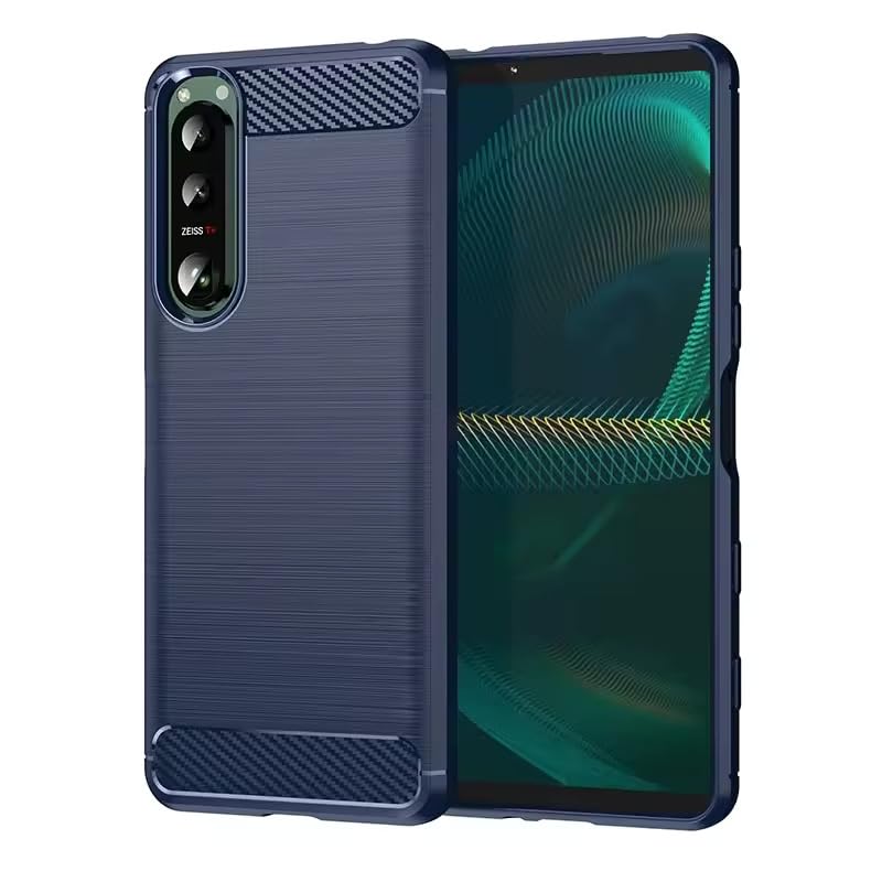 Image of Basic Case for Sony Xperia 1 II (1 2) (Carbon Fibre Blue)