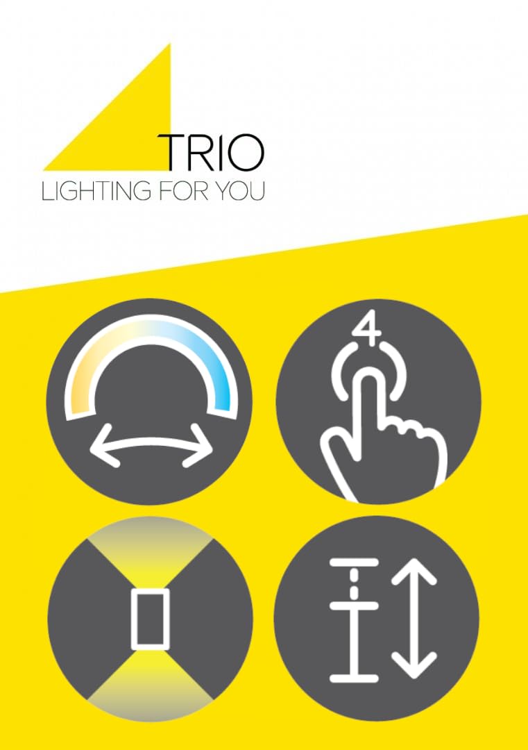 Trio Leuchten Pendelleuchte Helios 343310105, Aluminium gebürstet, inkl. 28 Watt LED, Touch Dimmer, Lichtfarbe einstellbar, Silber mit Gebürsteter Oberfläche |