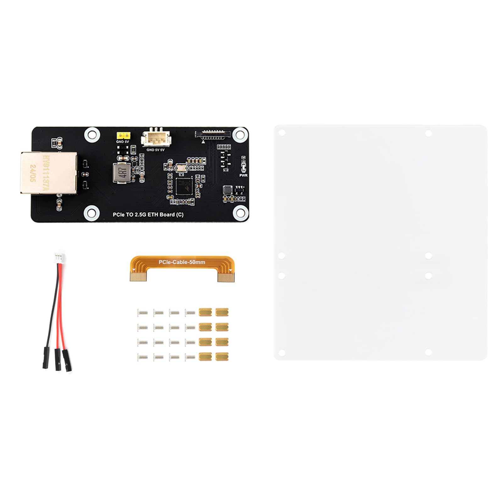 Placa adaptadora PCIe a Ethernet de 2,5 Gbps tarjeta de expansión LAN Gigabit RJ45 7