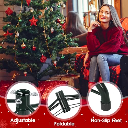 image for JSungo Folding Christmas Tree Stand, 16.3inch Replacement Christmas Tr