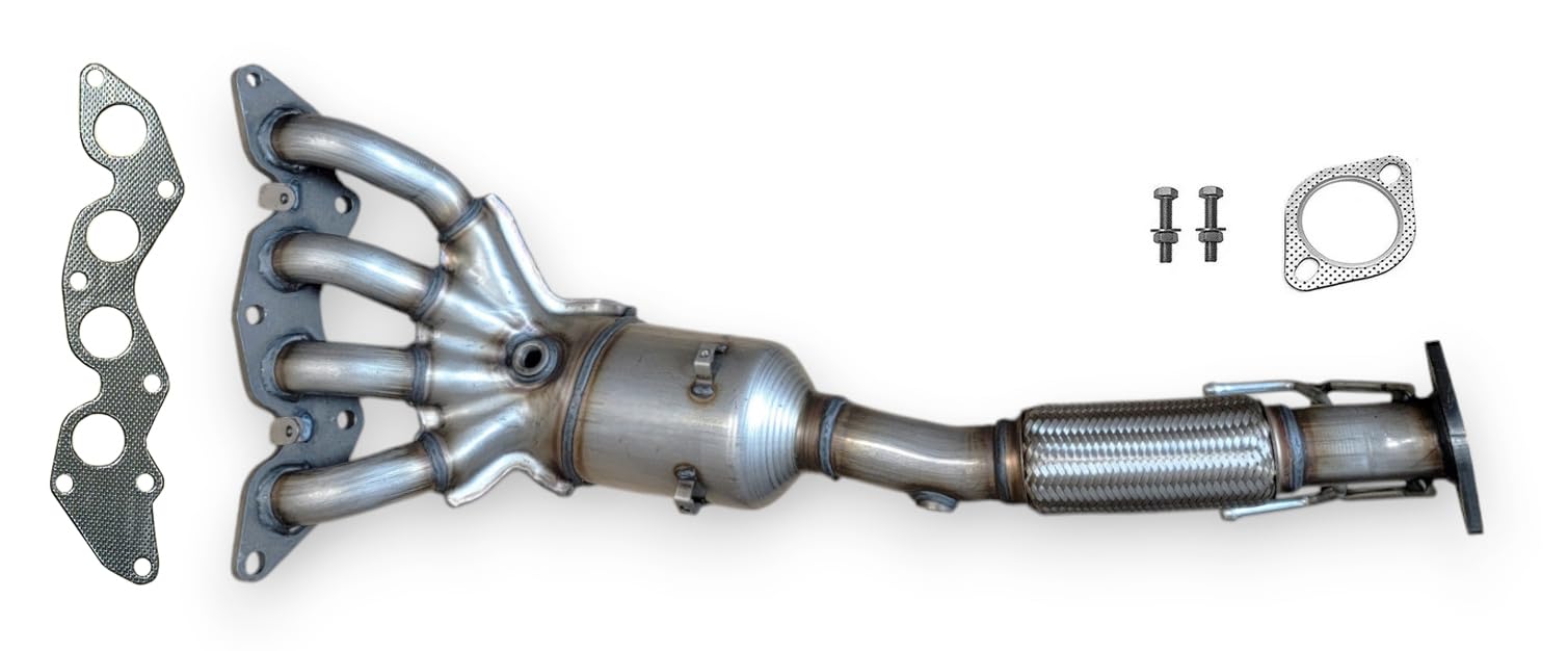 ONExhaust 20H4454 Direct Fit Replacement Exhaust Manifold Catalytic Converter Flex Pipe Compatible with Ford Escape 2.5L 2013-2017 (EPA Compliant)