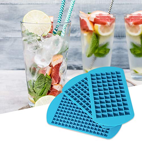 Euchoiz Silicone Ice Cube Trays 3Pcs/Pack, 3 Different Sizes Ice Cube Molds, Small Crushed Ice Cube Flexible Easy Release Reusable And Bpa Free Ice Trays #TOP6
