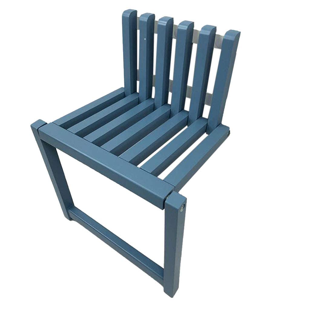 Chaise pliante murale en bois pour gain de place et confort d'entrée