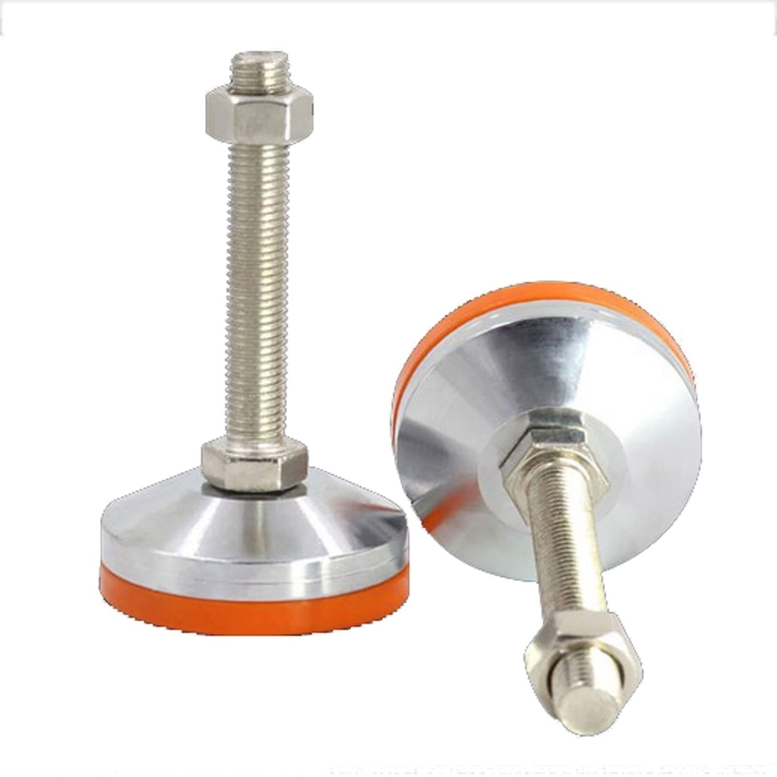 4 Tazas De Pie De Goma De Goma Amarilla, Pies De Soporte Mecánico, Pies Ajustables Fijos De Piso Antideslizante, Pies De Soporte Ajustables