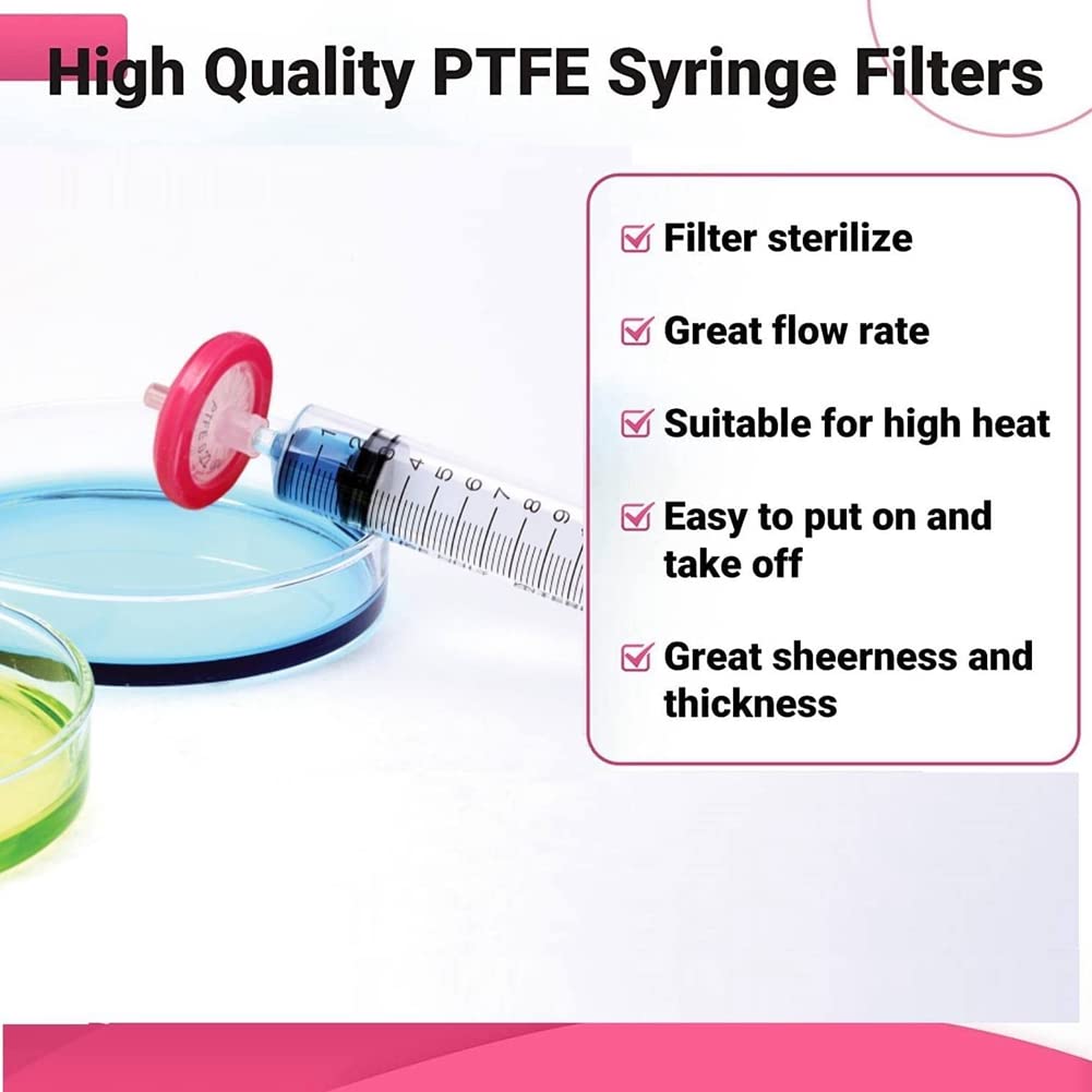 100 PES-Spritzenfilter 25 Mm Ø, 0,22 µm Porenweite – Für HPLC, GC & Biowissenschaftliche Filtration, Unsteril