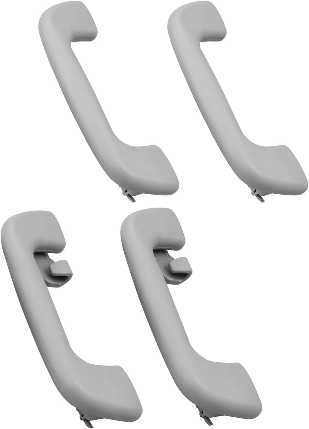 4 Pcs 74610-52030 Front Rear Inner Roof Pull Handle Fit for Toyota Corolla 4Runner Yaris Prius RAV4 Vios 2003-2021 Replace 74610-52020, Driver Passenger Side Auto Interior Grab Rail Handle Grey