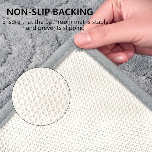 Tapis de bain antidérapant super absorbant pour sol de douche lavable en machine - 4
