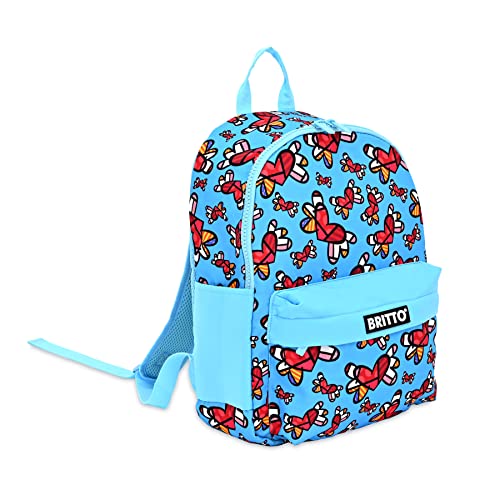 Britto Romero 15" Polyester Twill Backpack, Flying Hearts2