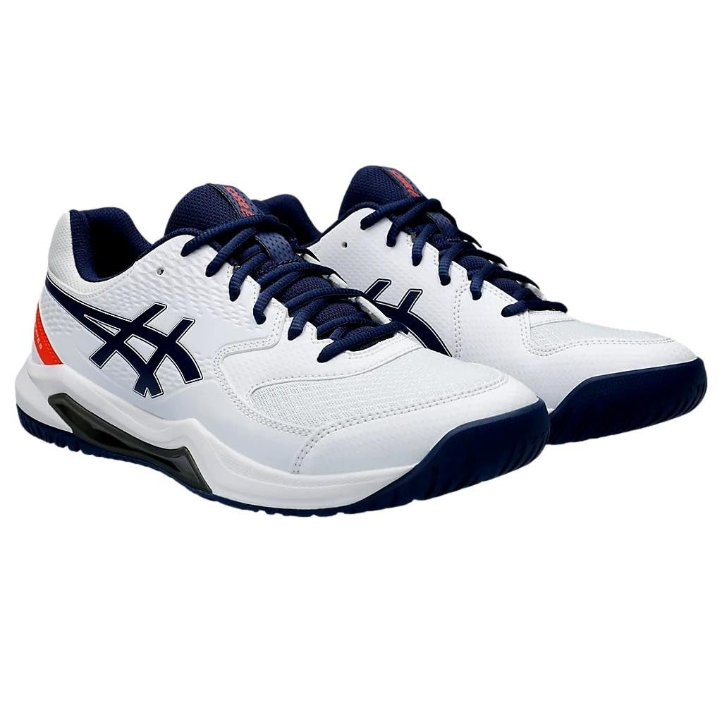 ASICS Herren Gel-Dedicate 8 Sneaker, White Blue Expanse, 46 EU