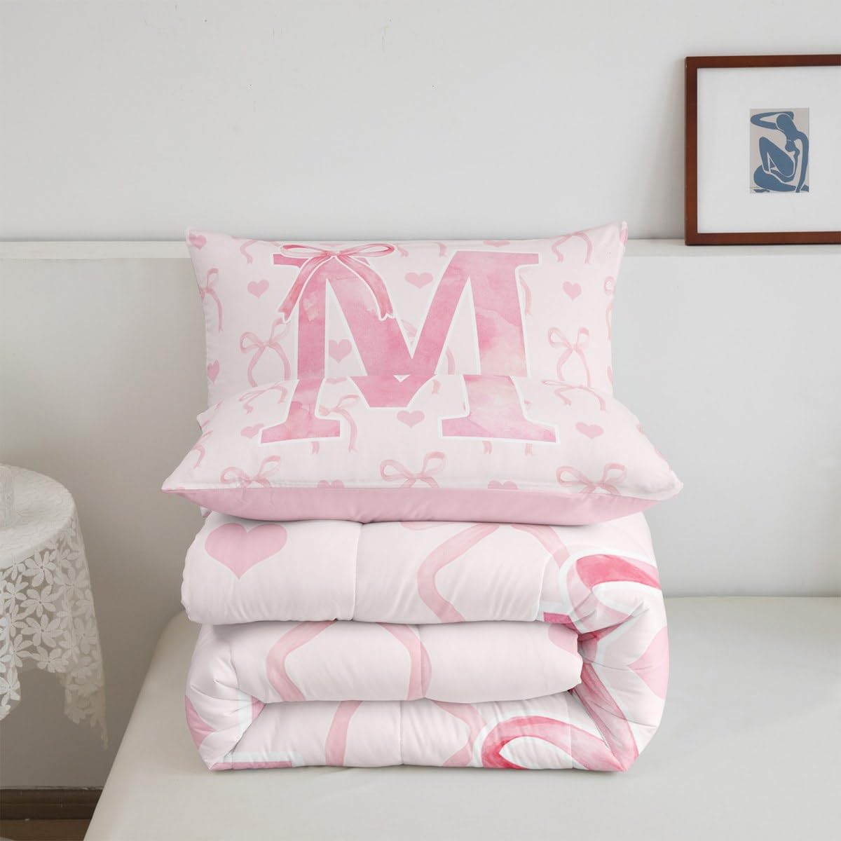 Personalized Initial Comforter Set - Twin Size -5