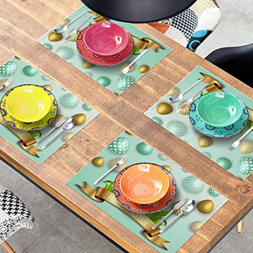 Décoration de cuisine avec sets de table œufs de Pâques - 8