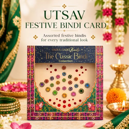 Image of Parul Garg Beauty Teej Shringar Pack | Festive Makeup Gift Set with Juliet Rose Silk Matte Liquid Lipstick, Kajal, Signature Sindoor, Utsav Bindi Patta | Potli Colour May Vary