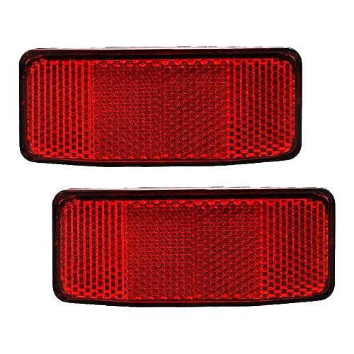 jojomis 2X Bike Reflectors for Night Riding Safety Universal Bicycle Reflectors Front Rear Basket Mount for Mountain Road Bikes Outdoor