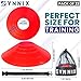 ZYNNIX Soccer Cones (Set 40, 50) with Mesh Bag & Strap, Flexible Sports Cones for Soccer, Basketball, Football Training Equipment, Agility Training for Indoor & Outdoor Games
