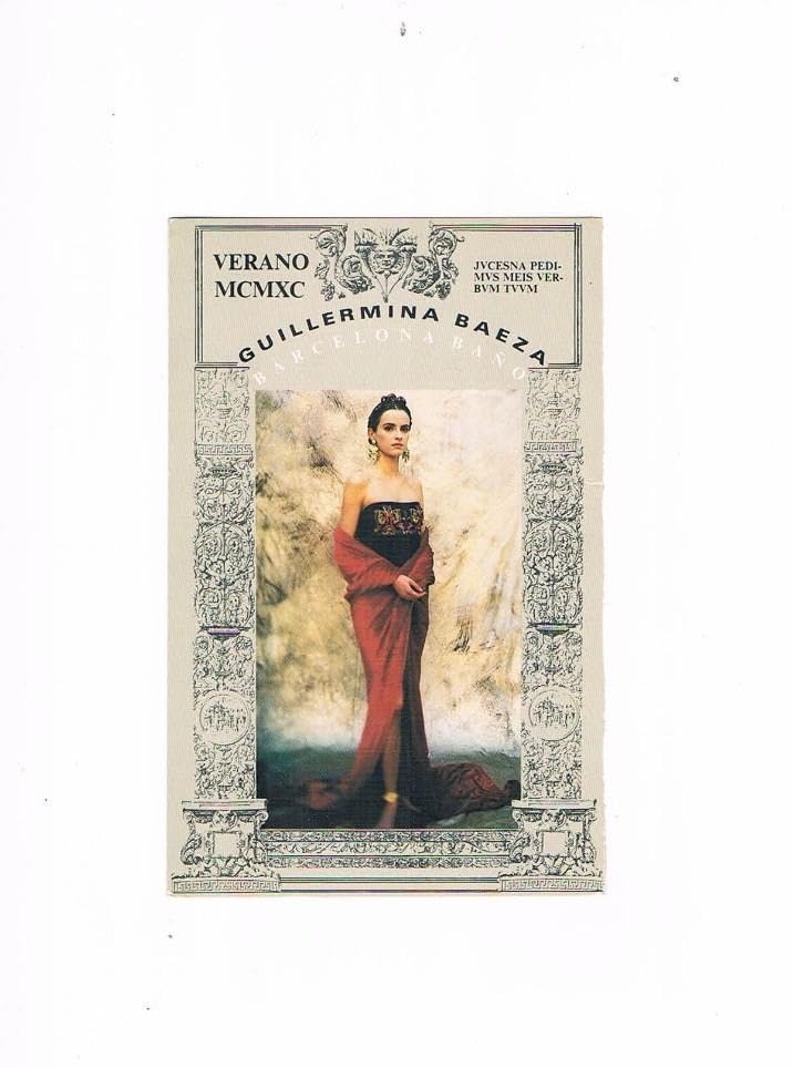 Genérico POSTAL ANTIGUA SIN CIRCULAR GUILLERMINA BAEZA BARCELONA BAÑO PUBLICIDAD