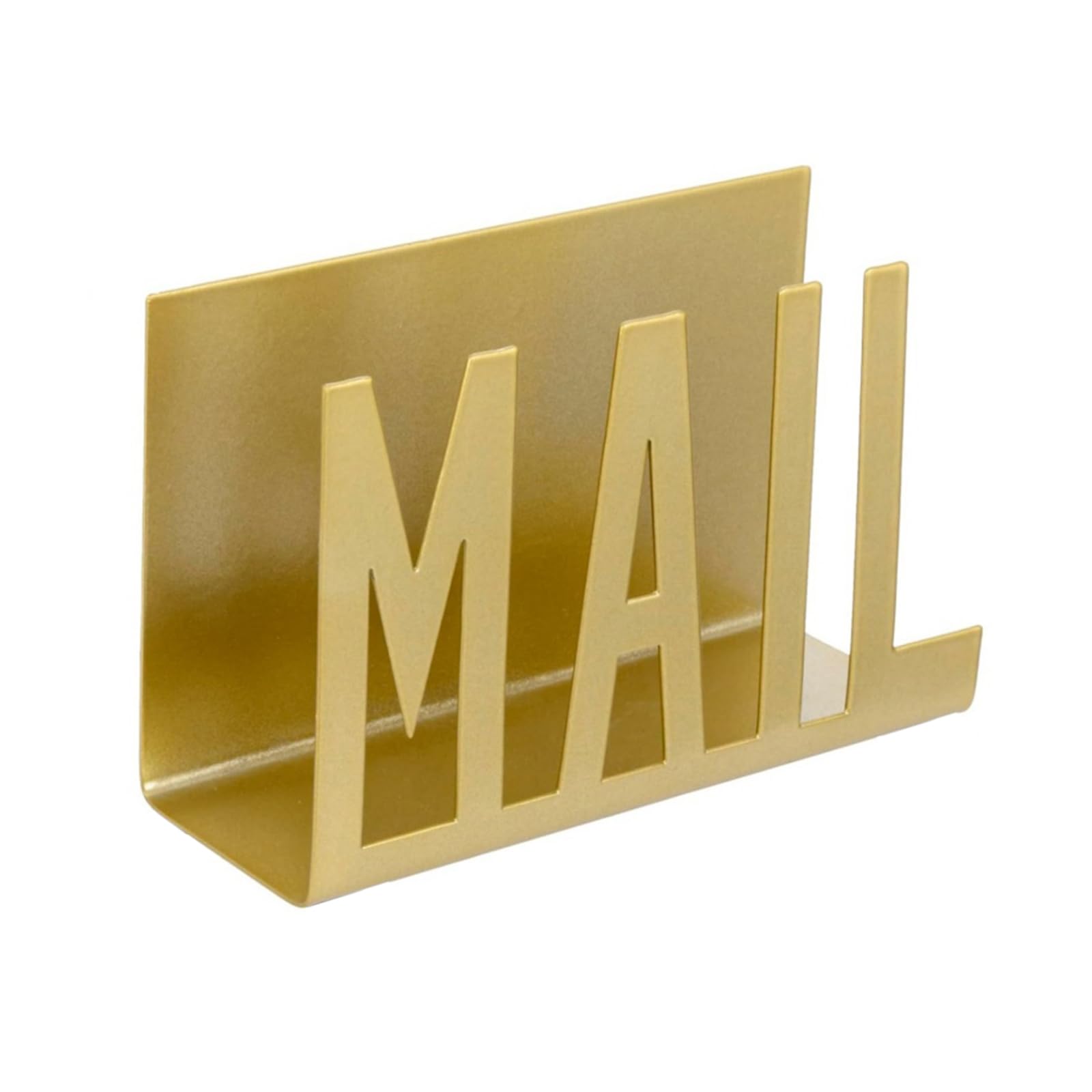 HGENAHGTF Metal Mail and Document Holder Desktop Envelope Storage Rack Iron Cutout Letter Organiser for School and Desks Iron Mail Organiser