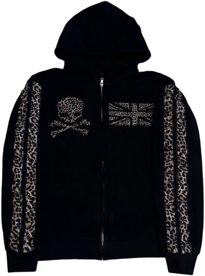 Tinalele Y2K Oversized Zip Up Hoodie Streetwear Trendy Vintage Aesthetic Sweatshirt Casual Street Graphic Hoodie Top Outfit