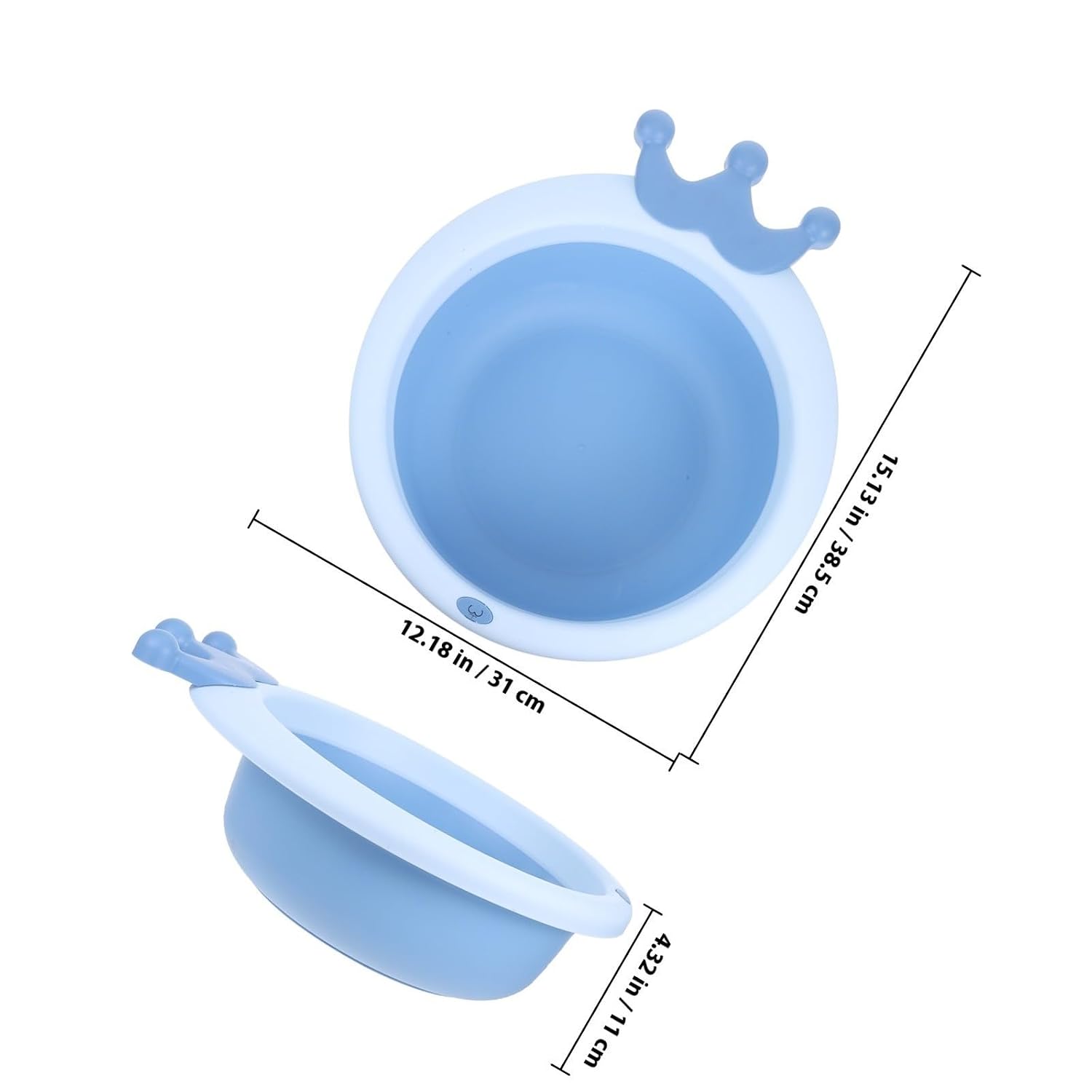Baby Folding Wash Basin for Feet and Laundry Lightweight Portable