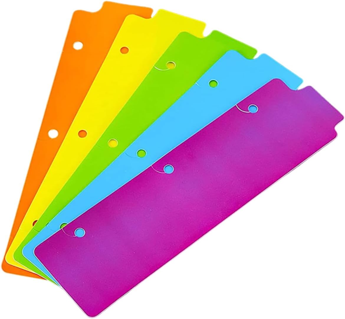 STOBOK 5pcs Bookmark Mini Binder Divider Snapin Bookmark
