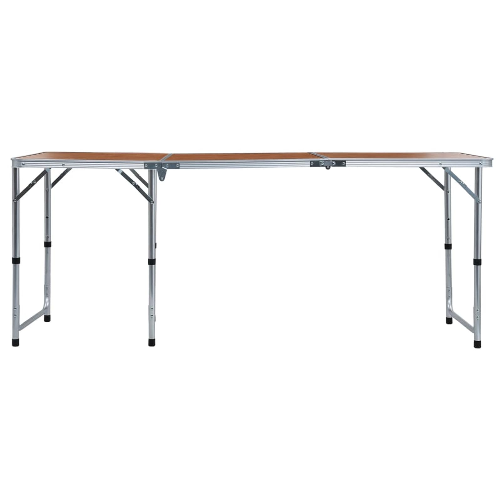 Homgoday Stół zewnętrzny, aluminiowy składany stół kempingowy 180 x 60 cm, stół zewnętrzny, stół jadalny, stół kuchenny stół zewnętrzny