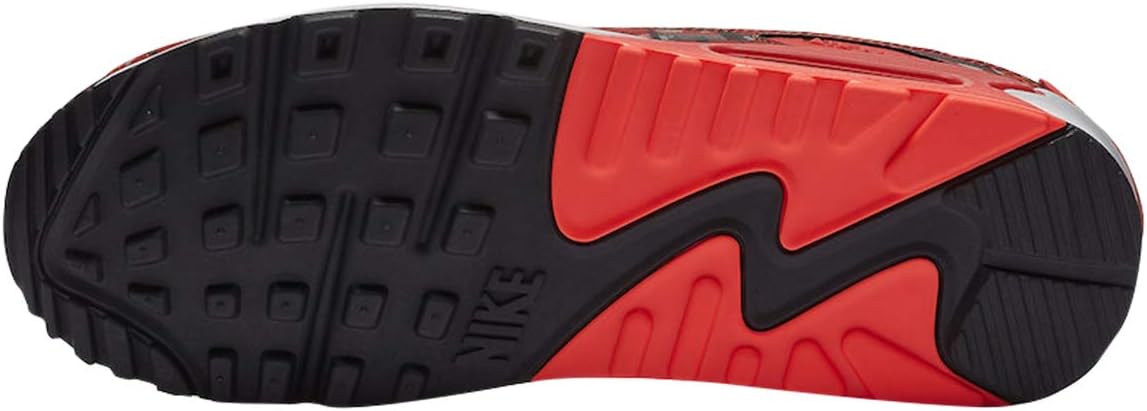 Air Max 90 Print by Nike - Black / Bright Crimson