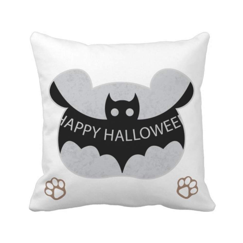 Chauve-souris housse de coussin noire Hallowmas pour une ambiance cocooning d'Halloween