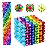 512PCS 𝙈𝙖𝙜𝙣𝙚𝙩𝙞𝙘 Balls Building 3MM, 8 Colors Stress Relief Desk Toys for Adults, Fidget for Office, 3D Puzzle Sculpture Building Blocks, Creative Gift for 18+ Only
