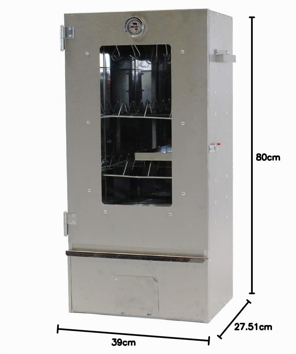 Ahumador XL – Horno para ahumar con 3 plantas y termómetro – envío gratuito