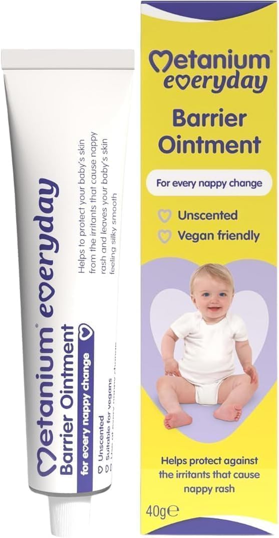 Metanium Everyday Barrier Ointment 40g – Fragrance-Free, Lanolin-Free, Suitable from Birth, Vegan-Friendly, Gentle Protection Against Nappy Rash, Ideal for Daily Use | SterlingSquare