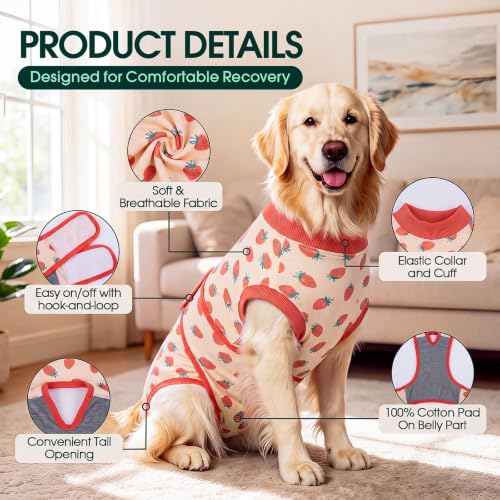 Image of Kuoser Recovery Suit for Dogs After Surgery, Female Dog Onesie for Surgery
