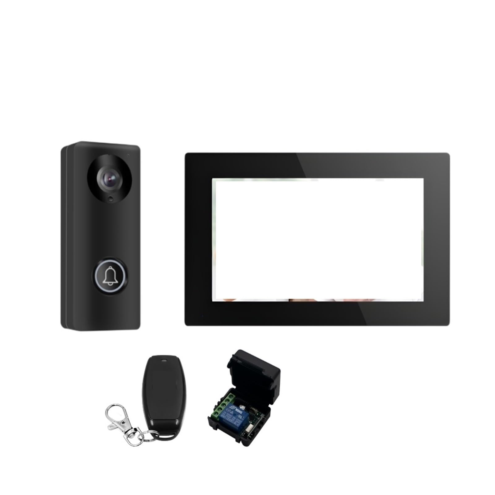 Campanello senza fili Kit Di Sistemi Di Interfono IP POE Digitale WiFi Smart Video Da 10 Pollici Touch Screen Citofono Senza Fili For Campanello Della Villa Del'appartamento per l'ufficio scolastico a