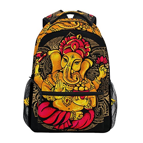 Ganesh Ganesha Unisex Rucksack Satchel Casual Daypack, Hiking Backpack