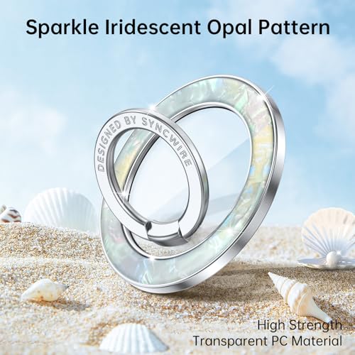 Suporte Magnético para Celular SYNCWIRE Compatível com MagSafe, Suporte para Anel de Telefone com Ro