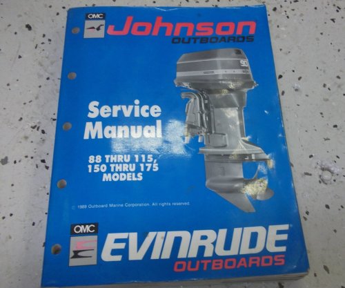 1990 JOHNSON EVINRUDE 88 115 150 175 HP Service Shop Repair Manual DEALERSHIP 90: evinrude ...