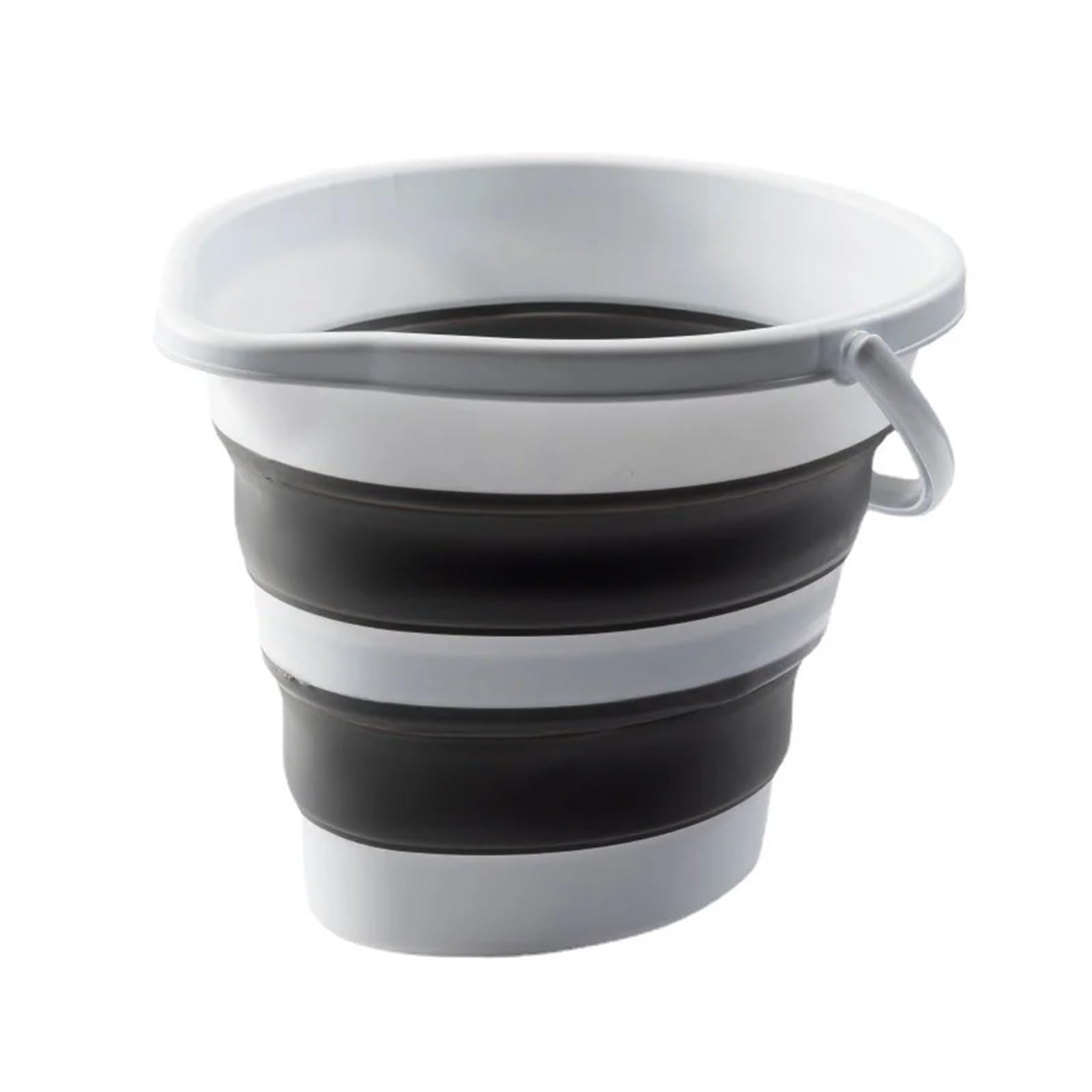 Seau pliable en plastique silicone portable rétractable idéal pour le ménage