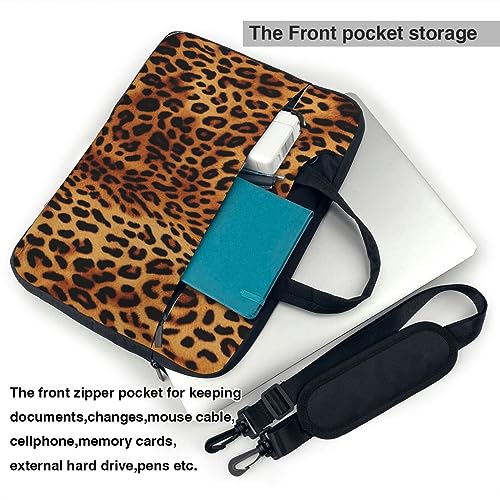 Sacoche ordinateur portable léopard antichoc à grande capacité - 5