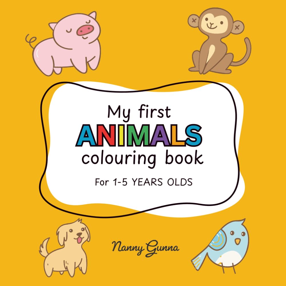 My first animal: Colouring book