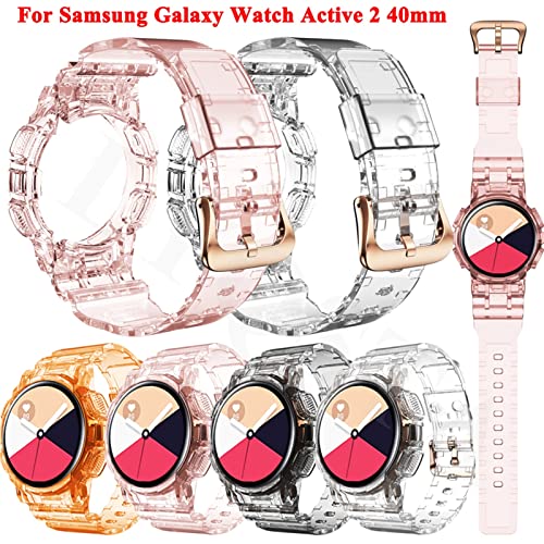 Bracelet transparent Galaxy Active 2 40mm avec boîtier TPU CZKE - 2