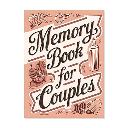 Livre de souvenirs pour couples carnet de fiançailles haut de gamme relié en tissu