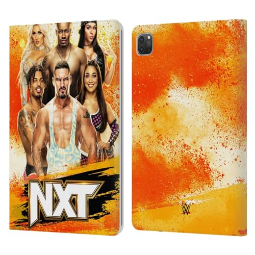 Head Case Designs Officially Licensed WWE NXT Pay-Per-View Superstars Leather Book Wallet Case Cover Compatible with Apple iPad Pro 11 2020/2021 / 2022