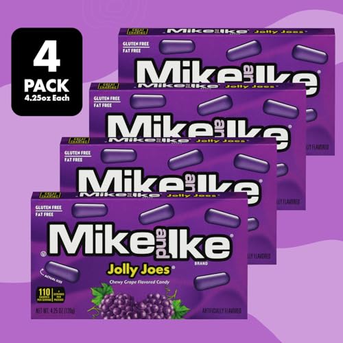 Mike and Ike Candy Jolly Joes, pack de 4 cajas miniatura 3