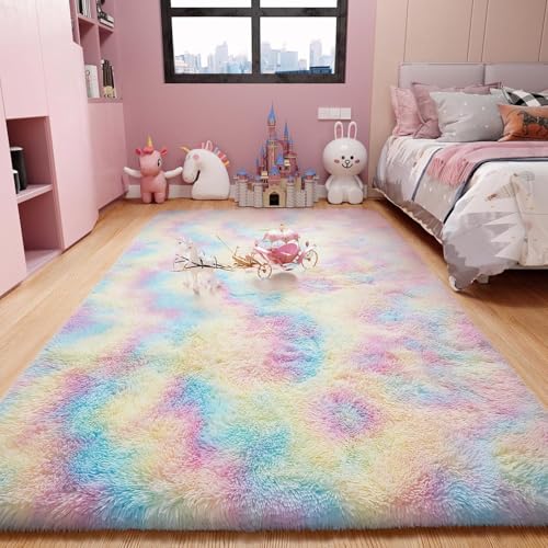 Ophanie Soft Fluffy Shaggy Rugs for Bedroom Living Room Dorm...
