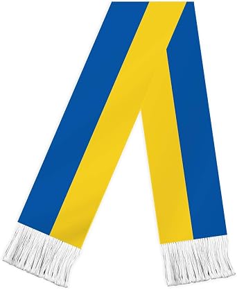 Ukraine Flag Scarf,60inch Ukrainian Banner Sports Fan Scarves,18150cm Novel Souvenir For Team Game Party Parade