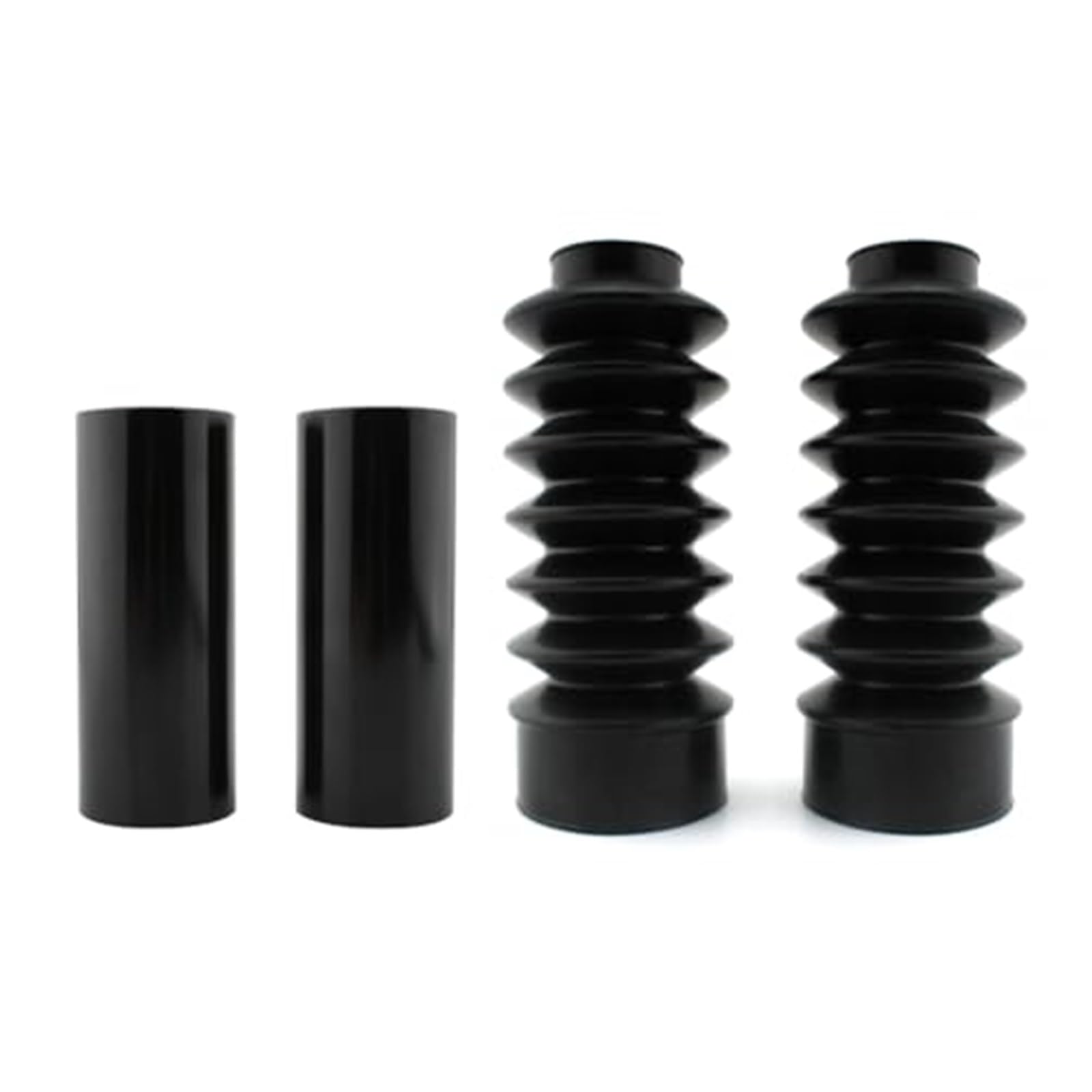 Przód, widelec Gators Gaiters Cover Dust Boot Shock Guards Silica Black, do motocykla Harley, Nightster RH975 2022-2023 Regulowana wtyczka przedniego widelca