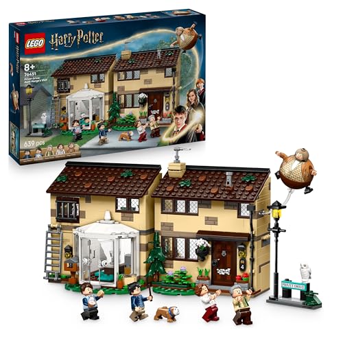 LEGO Harry Potter Privet Drive: Visita de Tía Marge - Casa de Juguete con 5...