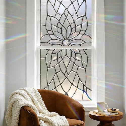 Window Privacy Film Static Cling 17.5 x 39.3 pulgadas miniatura 7