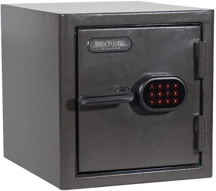 Sanctuary Diamond Series Safe, closed view