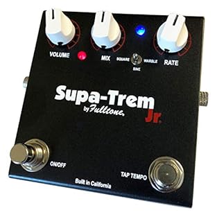 Feature1: Photocell Tap Tremolo Effect Type: Tremolo/Vibrato Technology: Analog Special Features: 10 dB boost, tap tempo, connection for external tap button, 3 switchable waveforms Mono / Stereo: Mono In, Mono Out