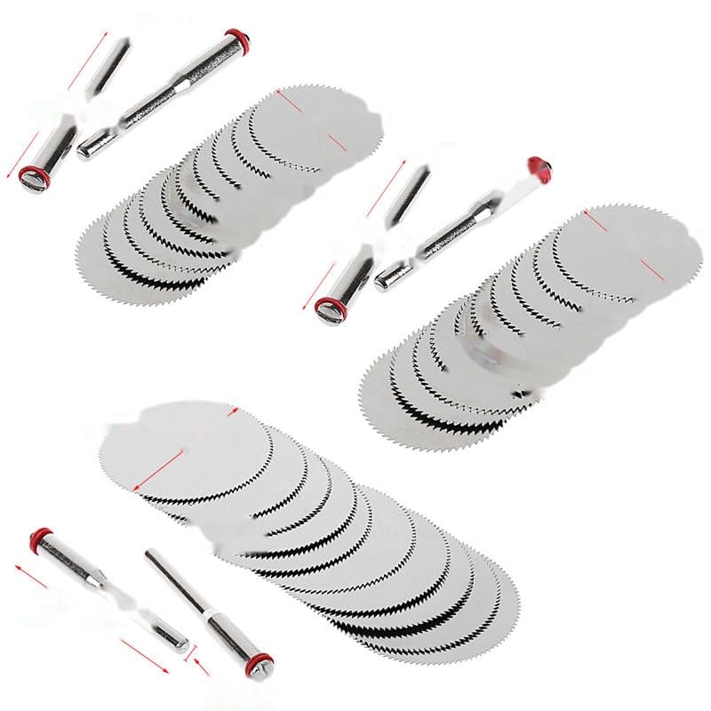 10PCS/Set Wood Saw Blade Disc + 2 x Rod Rotary Cutting Tool 10 x 25mm ping Support