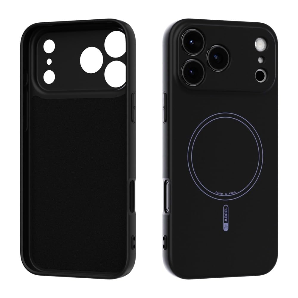 Coque rigide pour iPhone 14 en silicone magnétique de haute précision antichoc noire - 8